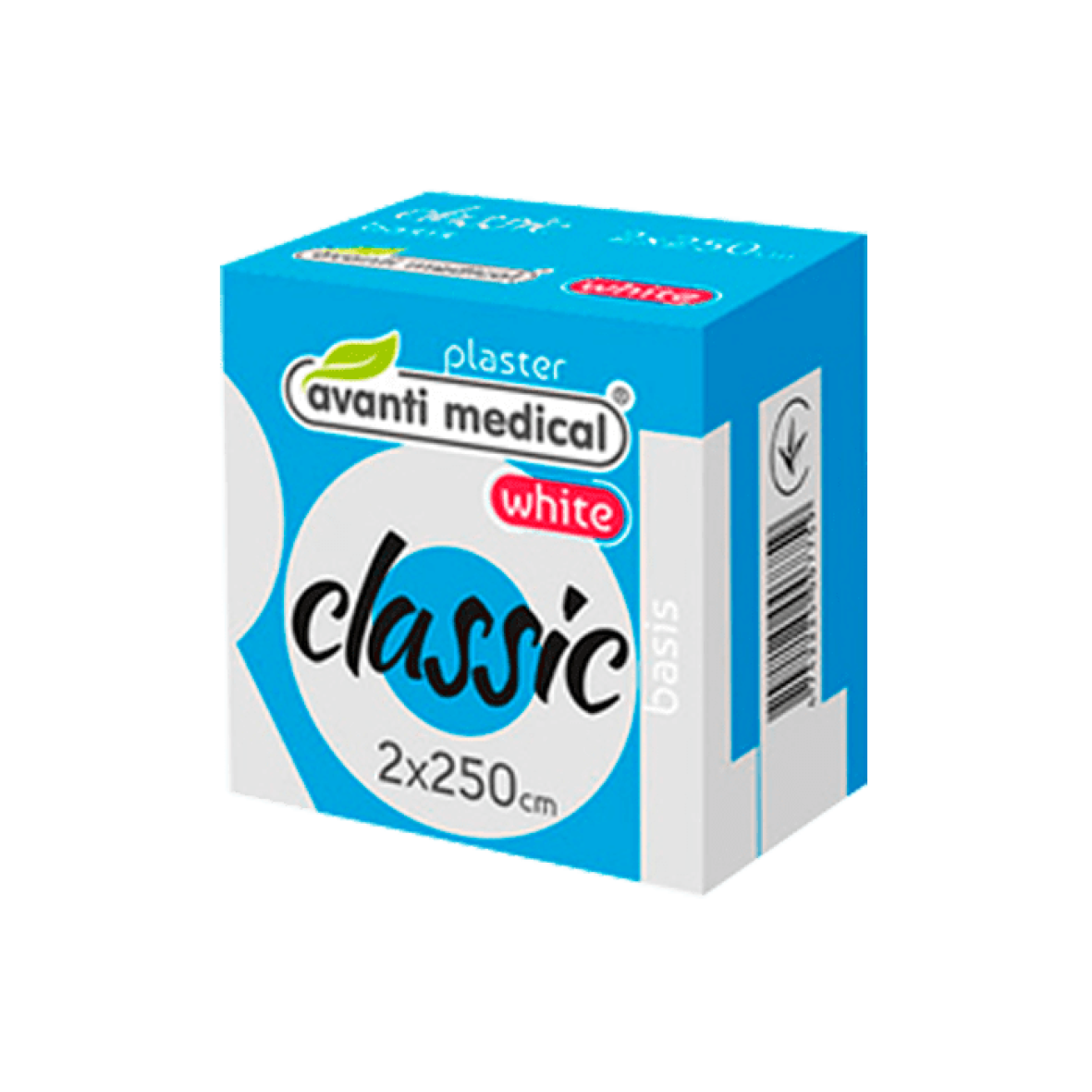 Пластир медичний в рулоні Avanti medical "Classic", на тканиннiй основi, 2.0х250см, білий.