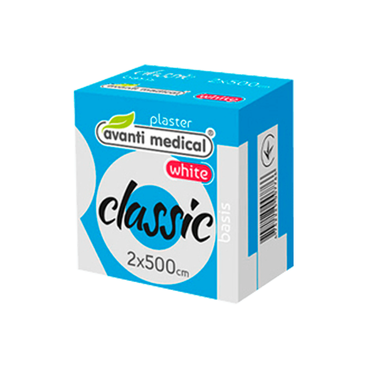 Пластир медичний в рулоні Avanti medical "Classic", на тканиннiй основi, 2.0х500см, білий.