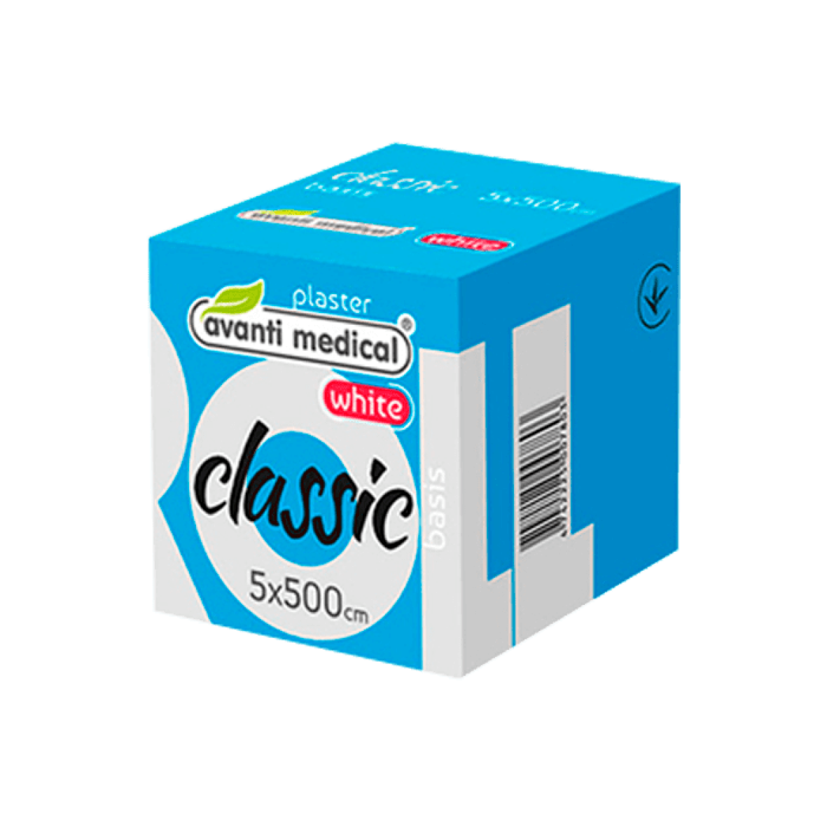 Пластир медичний в рулоні Avanti medical "Classic", на тканиннiй основi, 5.0х500см, білий.