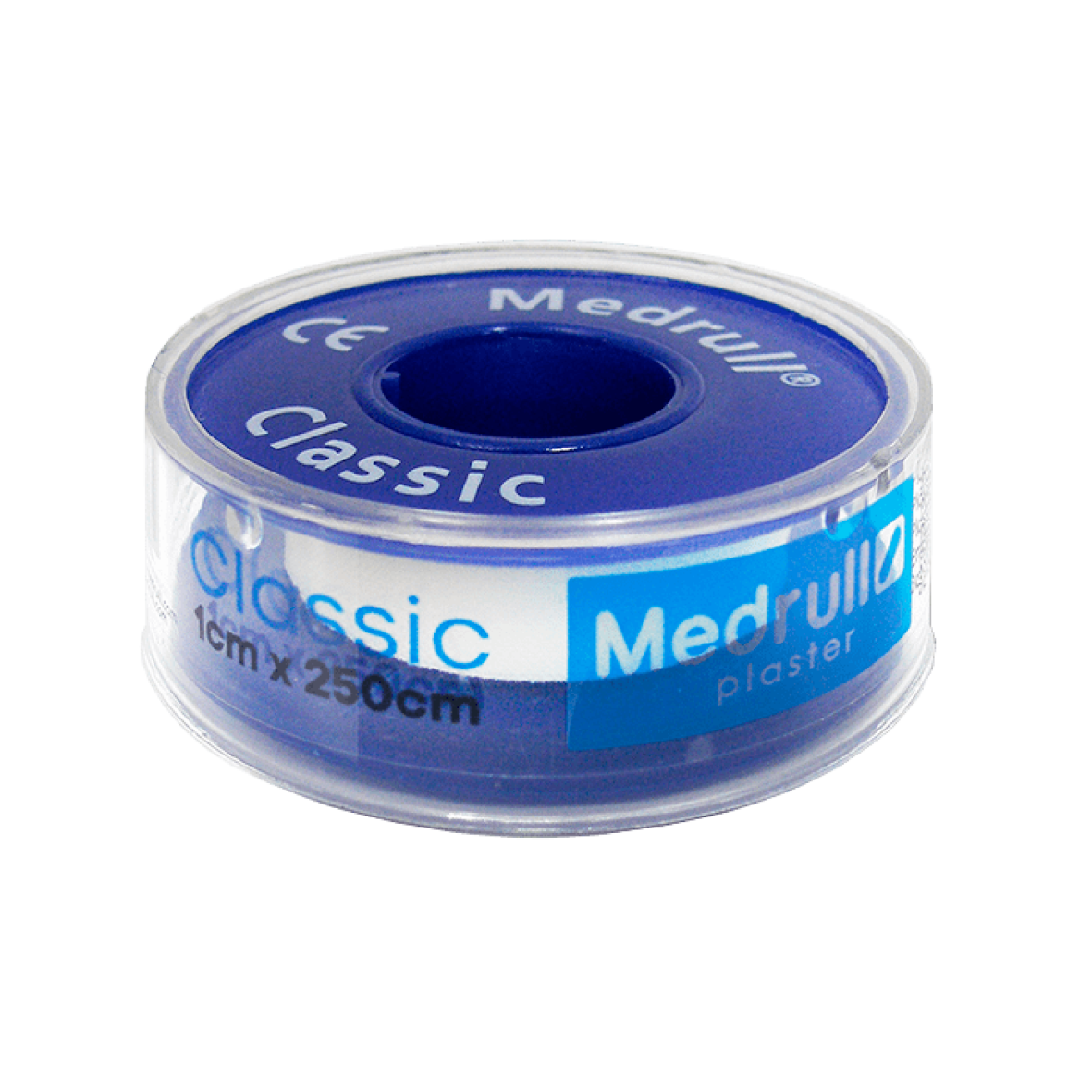 Пластир медичний в рулоні Medrull “Classic”, 1.0х250см, білий.