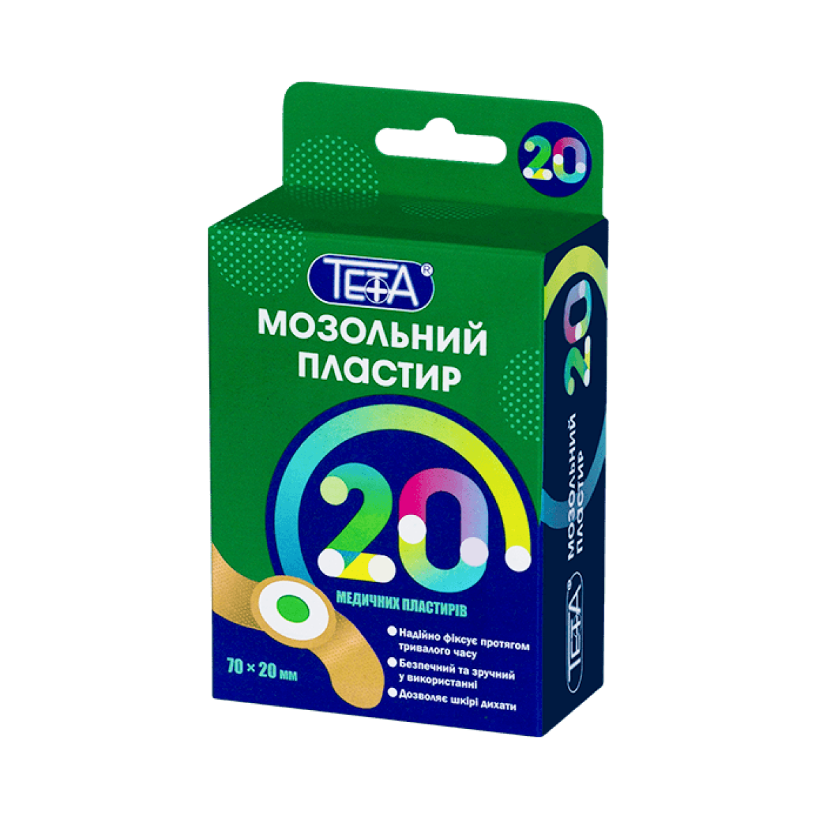 Набір пластирів мозольних Тета, 20 шт.
