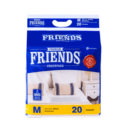 Пелюшки гігієнічні Friends Premium, 60×60см, 20 шт.