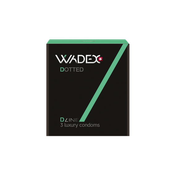 Презервативи Wadex Dotted особливо тонкі з накопичувачем  (3шт.)