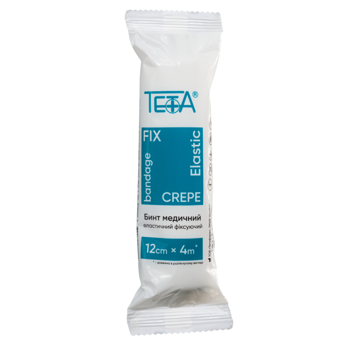 Бинт еластичний фіксуючий Тета, розмір 12см × 4м