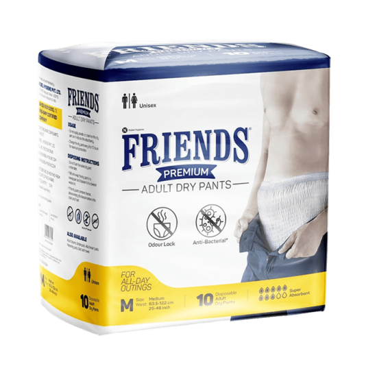 Підгузники-труси для дорослих Friends Premium, денні, розмір M, 10 шт.